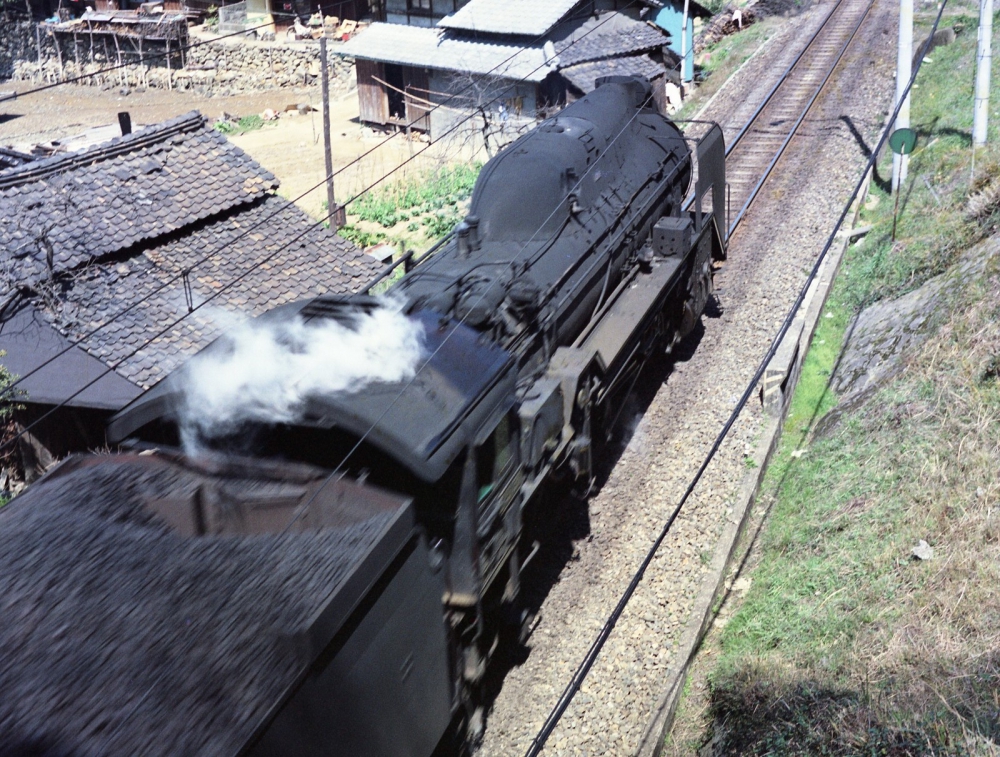 『ナメクジが行く』 小貨96列車 D5194 鹿児島本線上田浦 1970.3.25