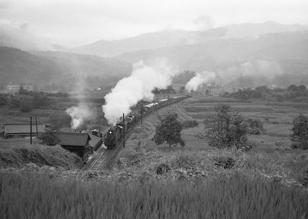 『25‰に挑む』 692列車 D51・・D51 落合川 1969.8.8