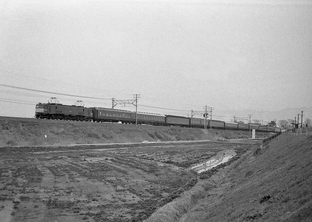 6032列車寝台急行ながさき EF58 大垣 1969.3.2