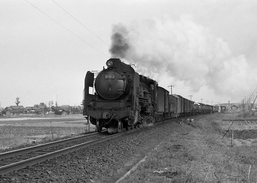 『輪中を行く』 293列車 D512 長島 1971.2.7