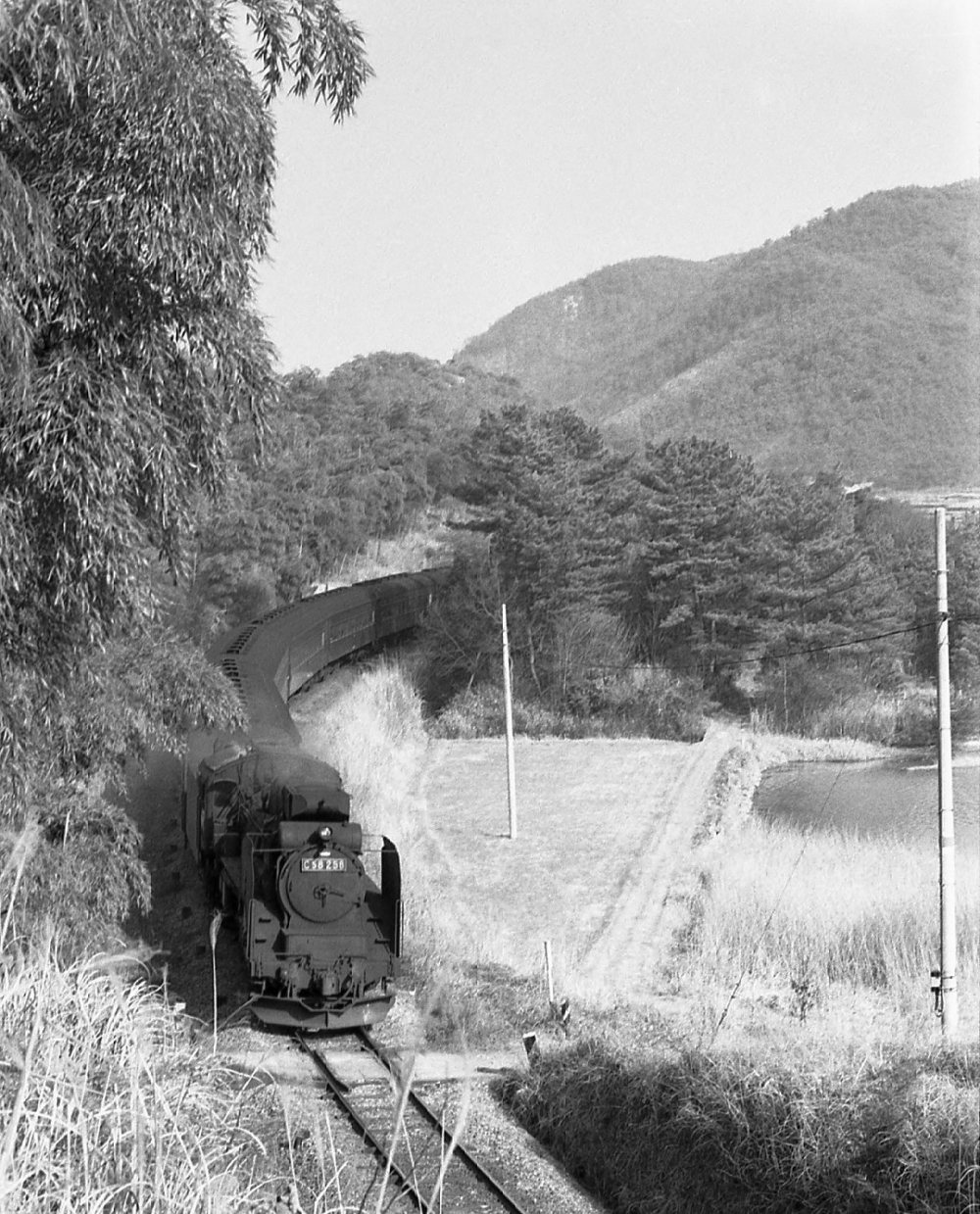 823列車 C58258 姫新線太市 1970.3.28