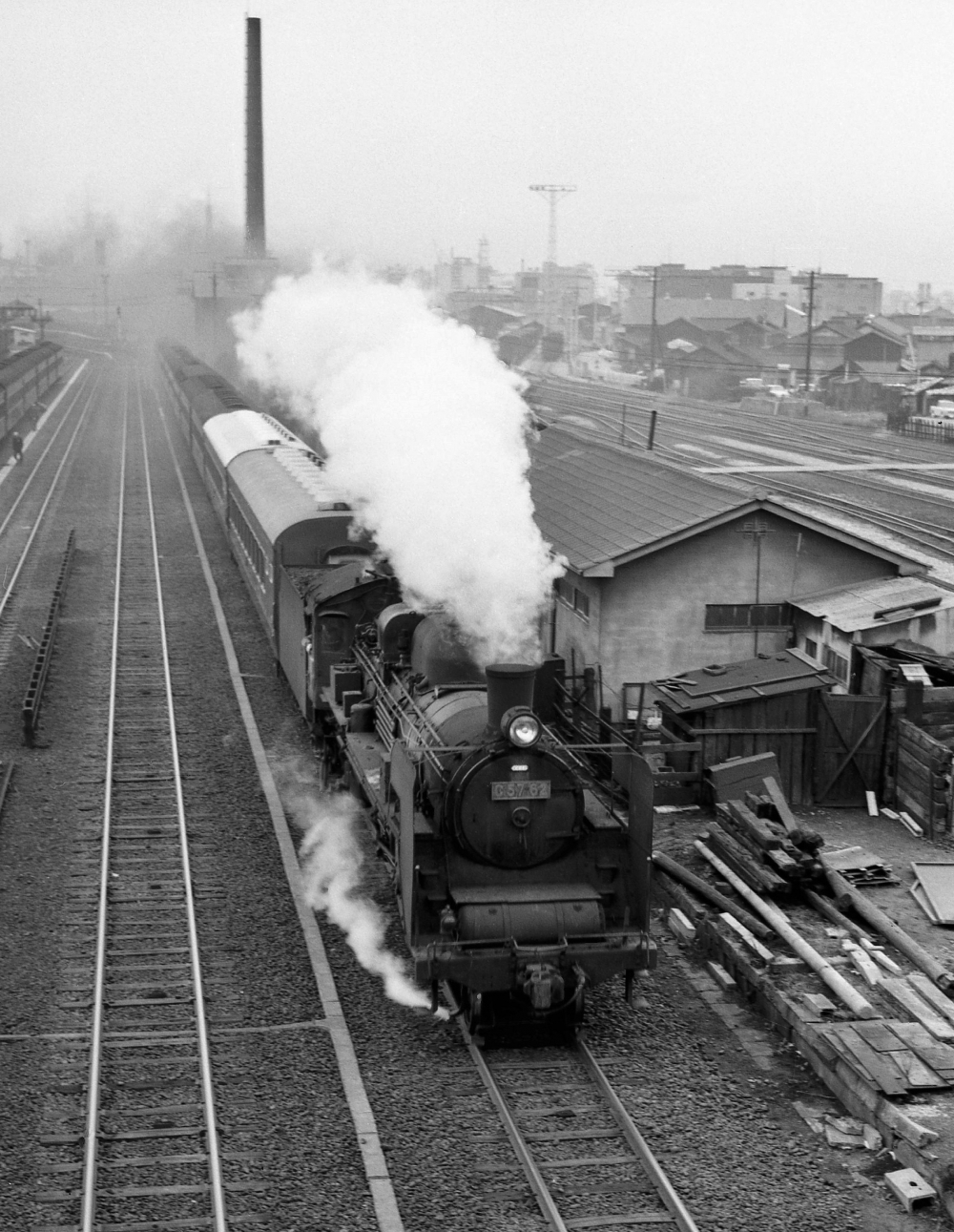 『向野橋より』 C5762 名古屋-八田 1967.4