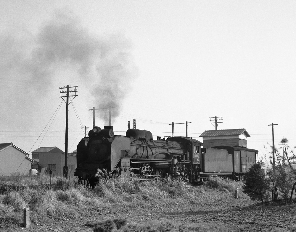 『平面交差を行くデコイチ』 D51209 西臨港線笹島-中部鋼鈑 1967年頃