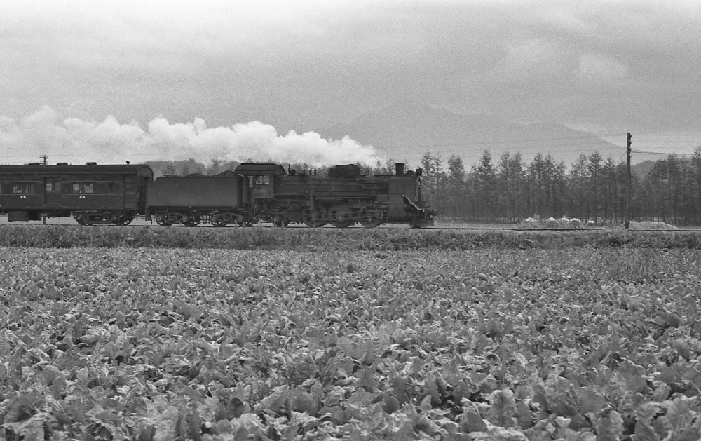 混633列車 C58412 釧網本線清里1973.10.7