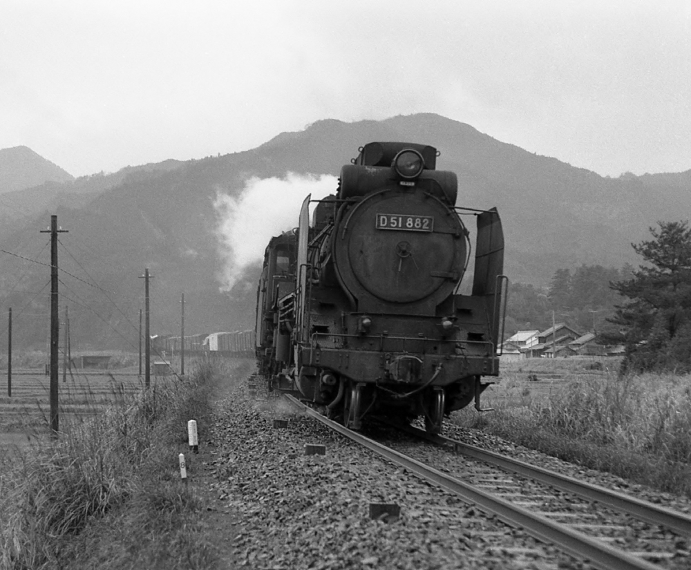 『加太を越えて』 790列車 D51882・・D51403 関 1971.3.30