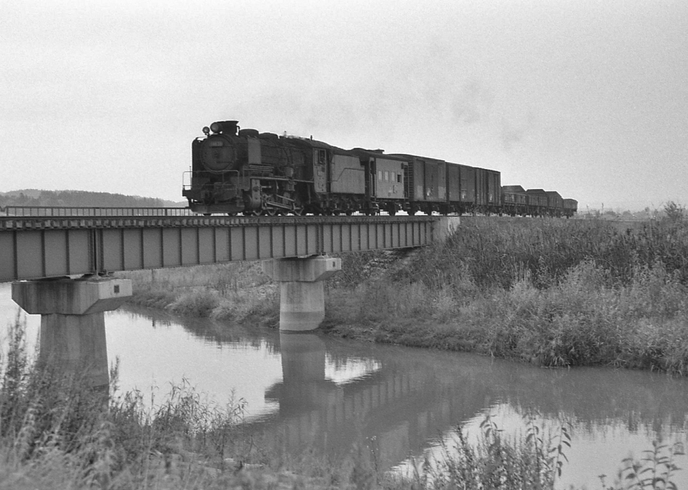 1691列車 59635 富良野線中富良野 1973.10.13