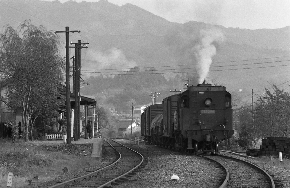 『列車はまだかな』 464列車 C12209 明知線阿木 1969.11.2