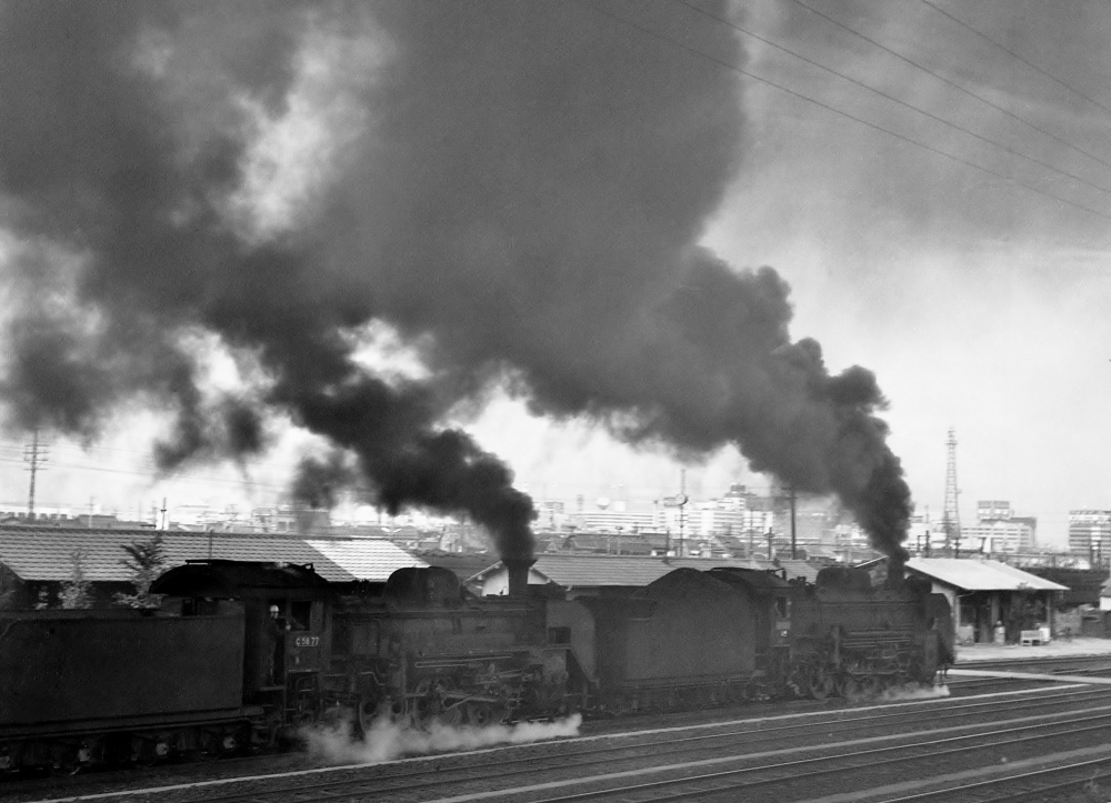 『二条の黒煙天を焦がして』 254列車 D51689+C5877有火回送 1968.10.12