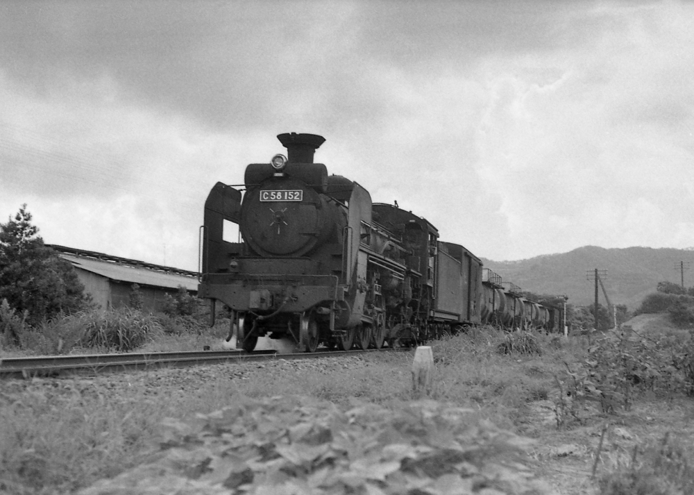 678列車 C58152 二俣線西気賀 1969.8.22