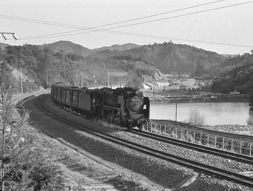 1383列車 D51469 紀勢本線和佐 1971.4.1