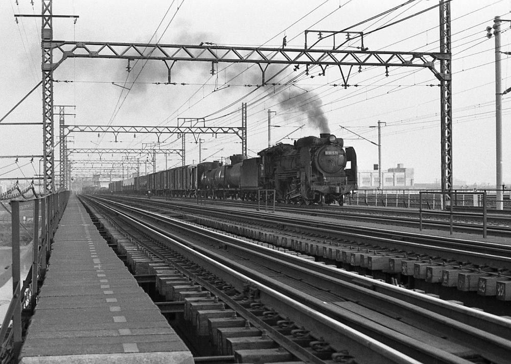 6286列車 D51571 枇杷島 1971.4.5