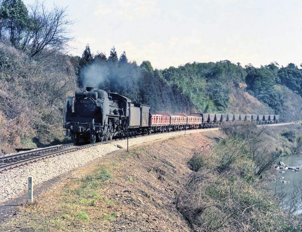 780列車 C5865 美祢線湯ノ峠 1970.3.23