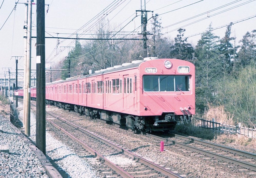 『オレンジ色の電車』 101系 中央本線西国分寺 1977.2