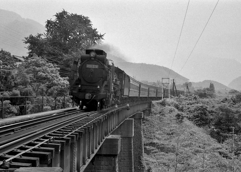 826列車 D51279 田立 1970.5.31