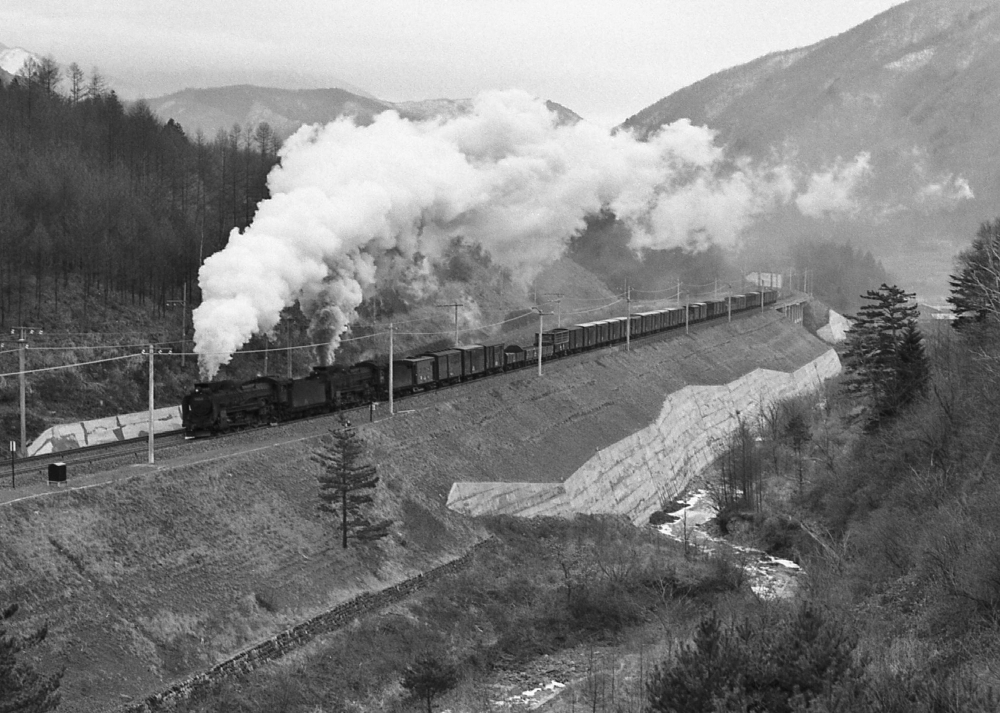 『ソウルフルD51ダブル』 667列車 D51265+402 藪原 1971.12.25