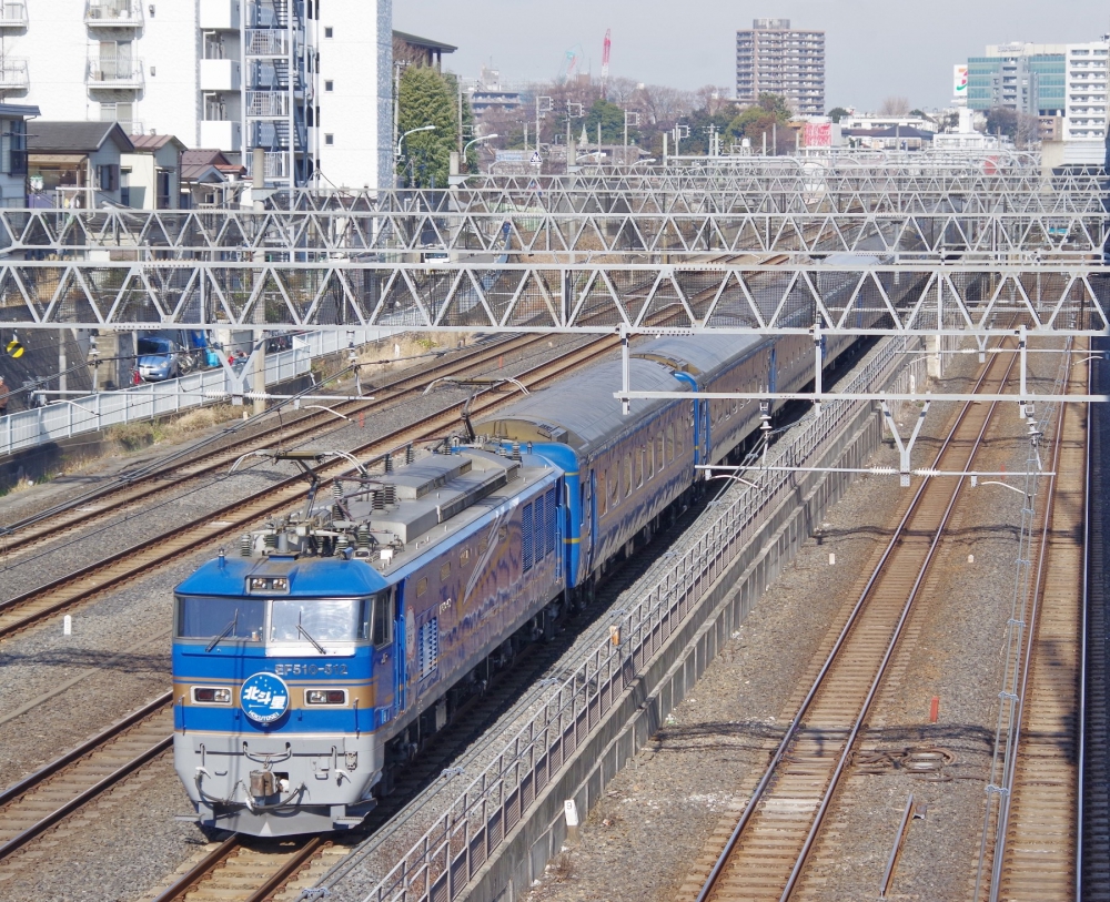 2列車北斗星 EF510-512 東北本線東十条 2015.2.11