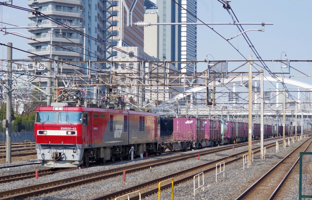 3086列車 EH500-42 東北本線与野 2015.2.15