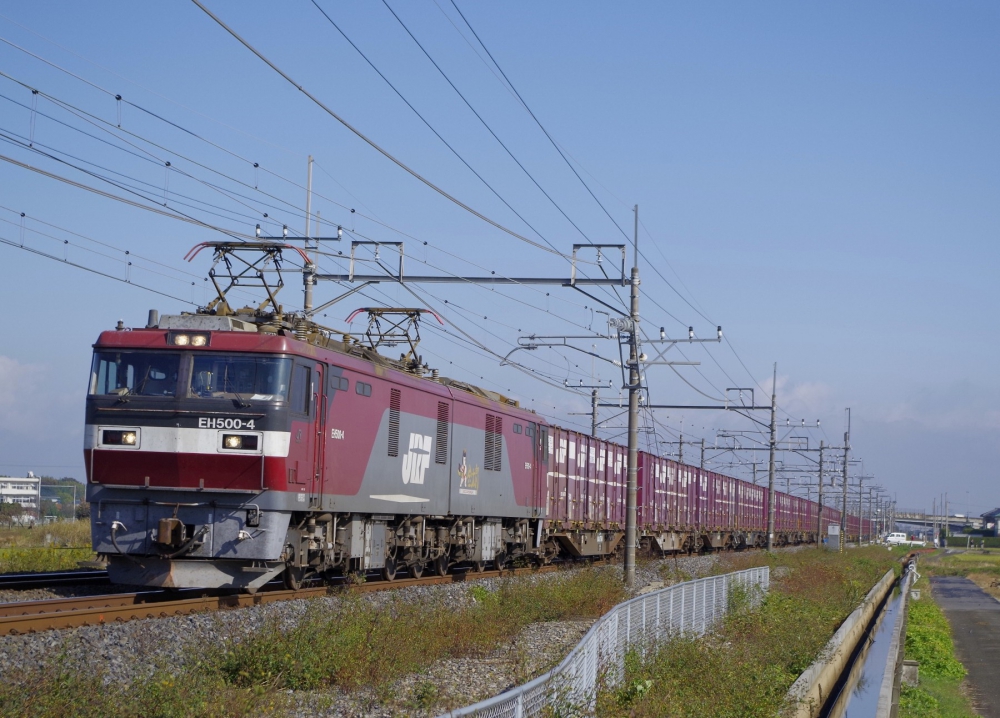 3074列車 EH500-4 東北本線栗橋 2015.11.3