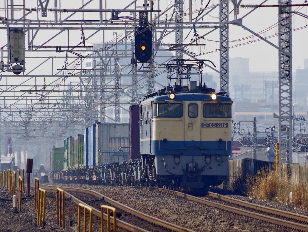 1091列車 EF652119 総武本線小岩 2016.2.13