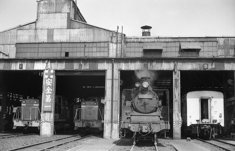 名古屋区の機関庫 C57171,DD13241,DD13210ほか 1969.9.1