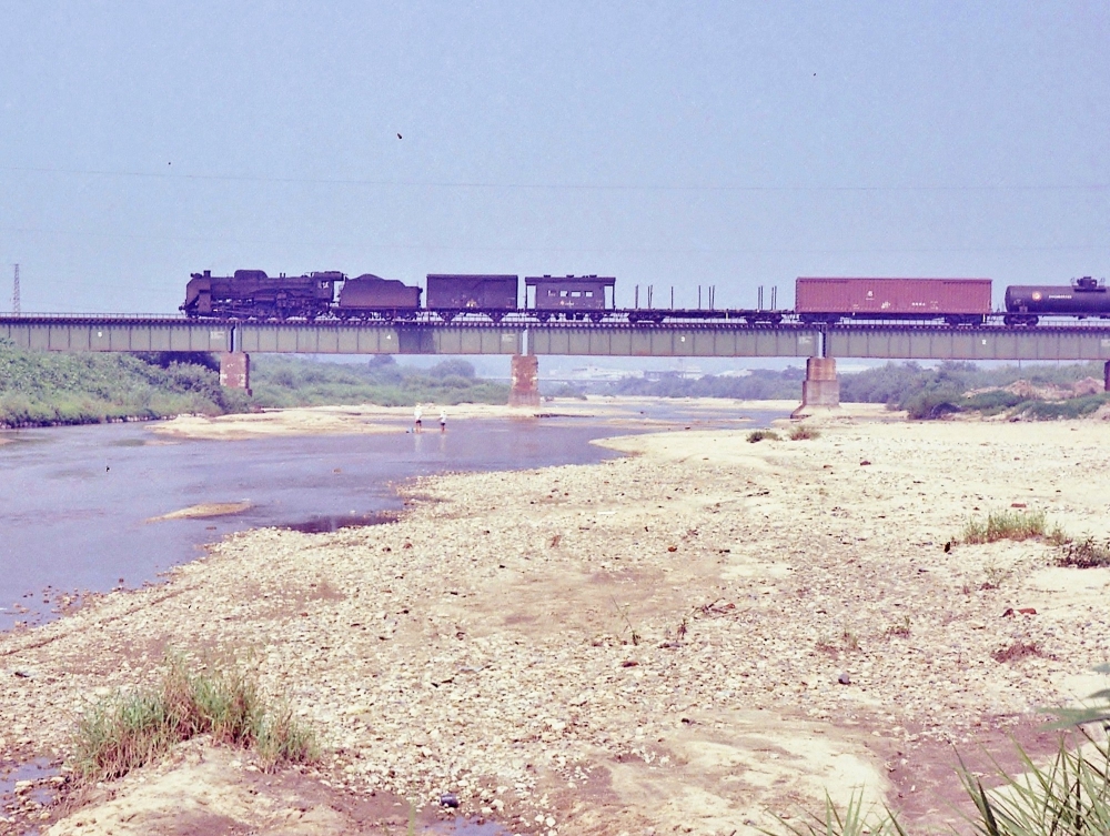 『朝明川の夏』 263列車 D51850 富田 1970.7.26