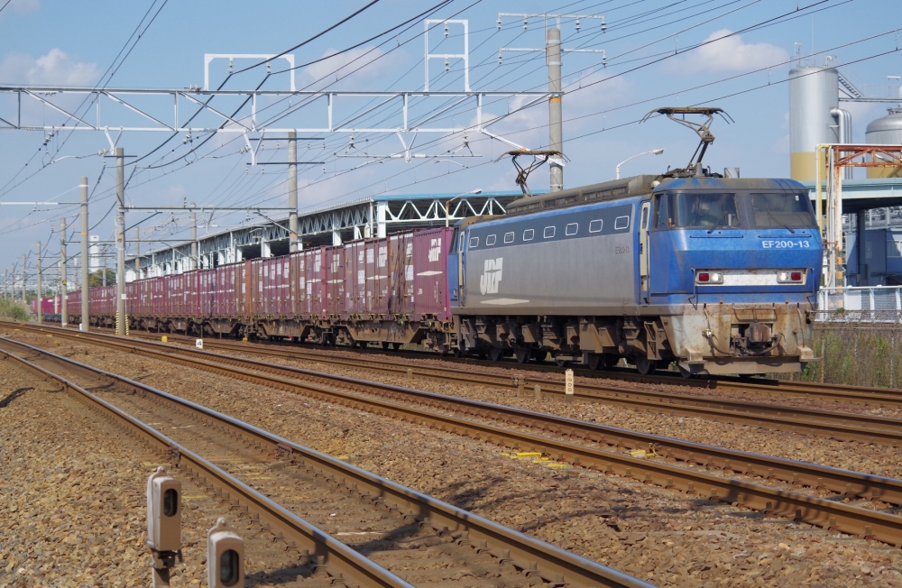 7090列車 EF200-13 枇杷島 2014.10.23