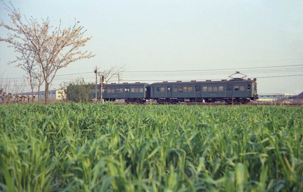 『青電が行く』 3556+2556 柏森 1969.4.12