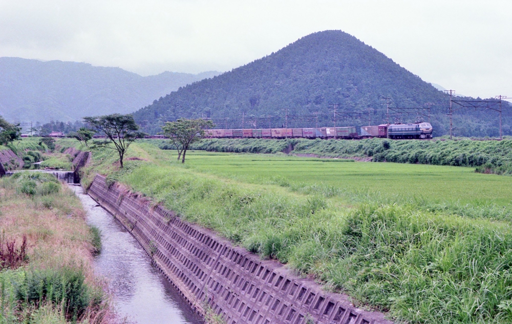 『フレートライナーを牽くため生まれた機関車』 8061列車 EF661 柏原 1976.8.11