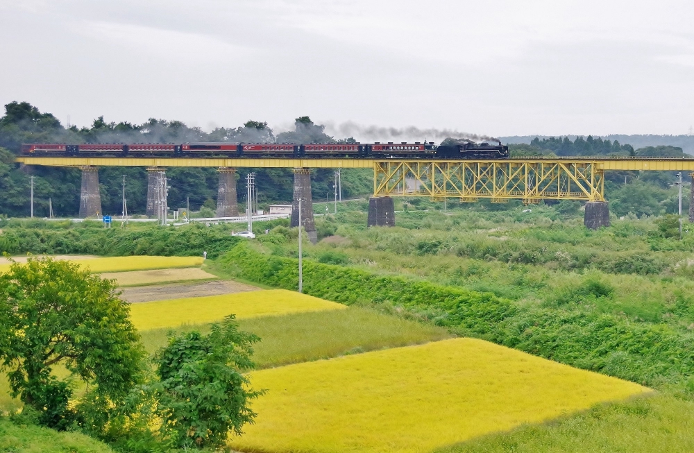 『煙たなびかせて』8233列車ばんえつ物語 C57180 磐越西線山都 2019.9.28