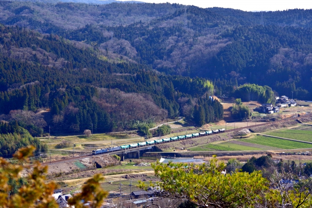 『東濃の里山を行く』5875列車 EF641025+1037 中央本線釜戸 2020.3.12