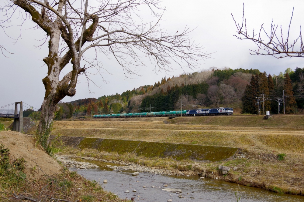 『春の足音』8084列車 EF641039+1047 中央本線釜戸 2019.1.26