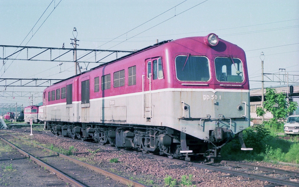 『旅路の果て』DD501+4 米原機関区 1975.5.28