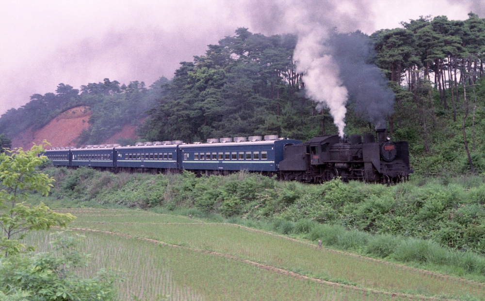 『安全弁吹かせて』9421列車 C56124 七尾線能登鹿島 1973.6.5