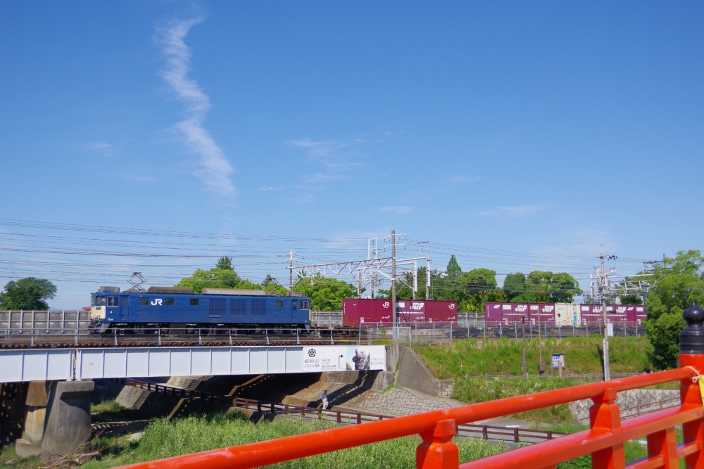 『五月晴れのもとを』1653列車 EF641022 清洲 2018.6.14