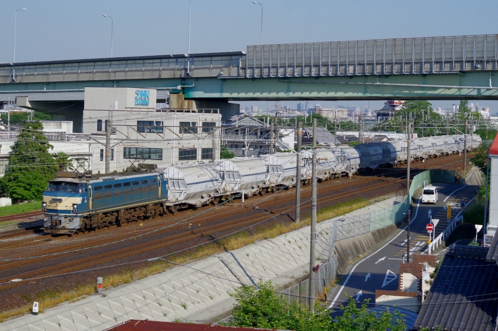 『白ホキを牽いて』5767列車 EF6652 清洲 2015.5.22