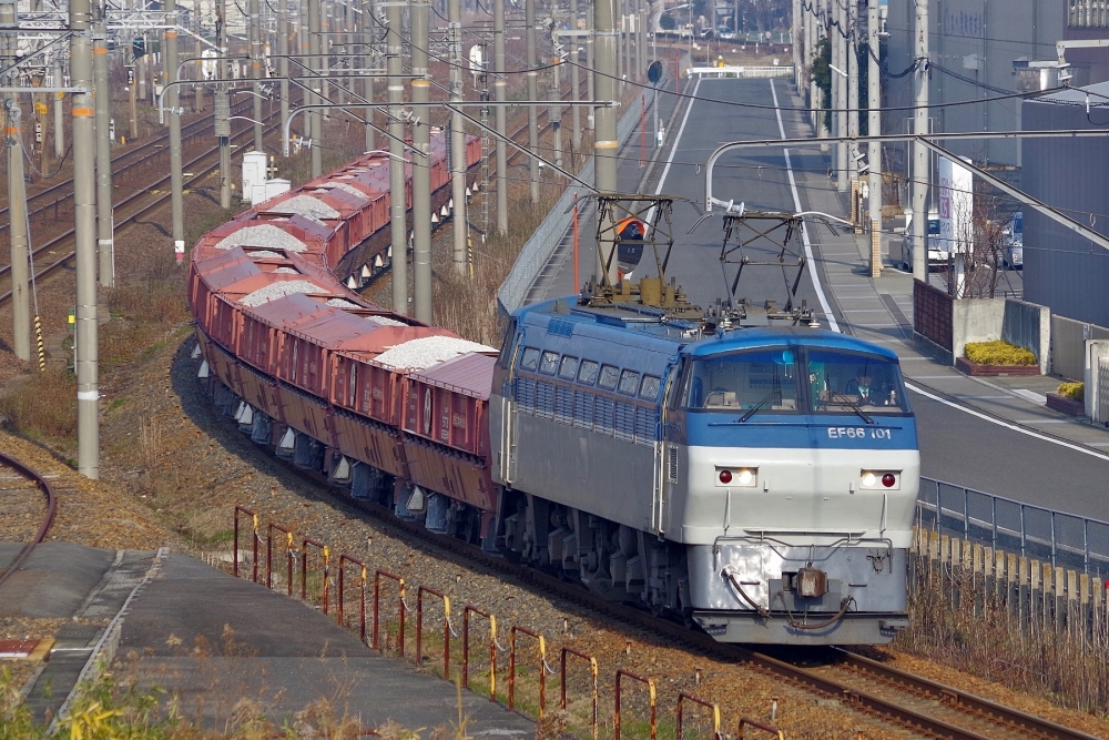 5780列車 EF66101 稲沢 2014.12.31