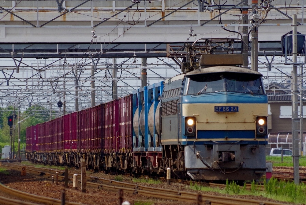 『古豪力走』 1076列車 EF6624 清洲 2015.4.29