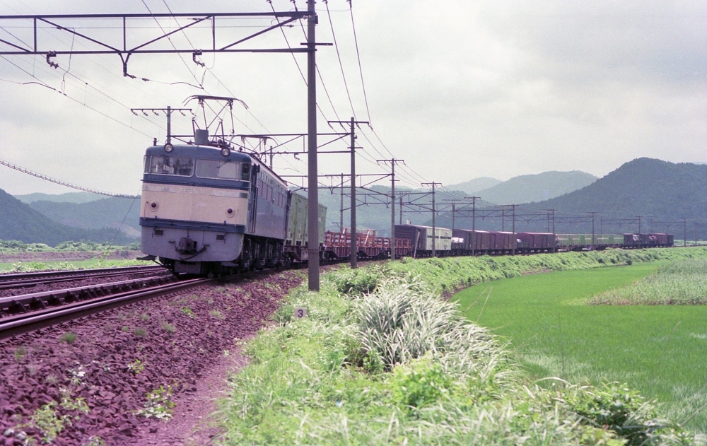 3851列車 EF6531 近江長岡 1976.8.11